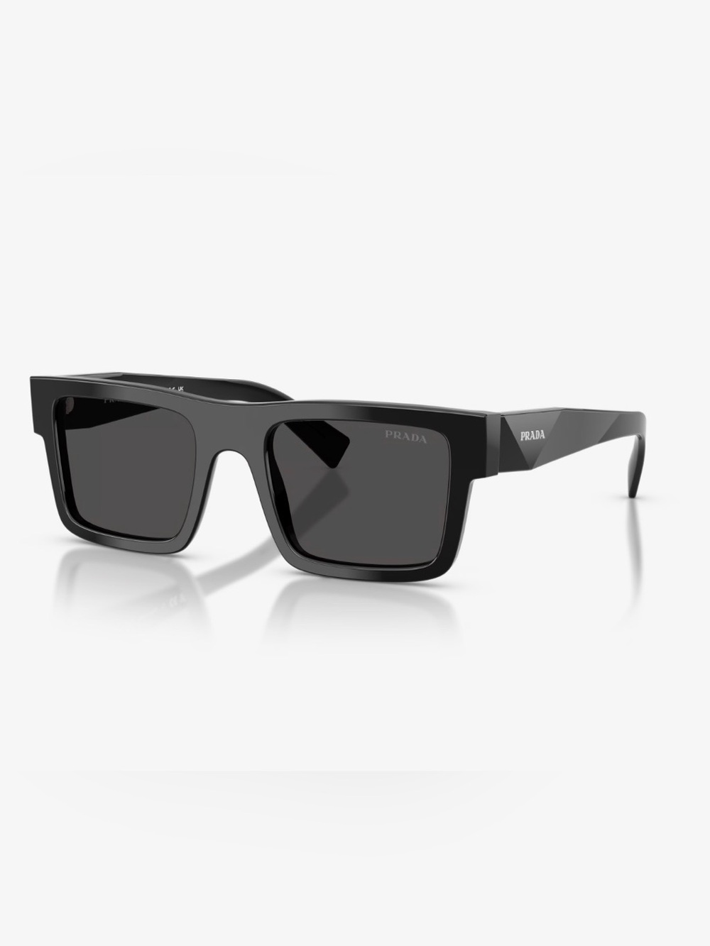 Prada Glossy Black Square Sunglasses